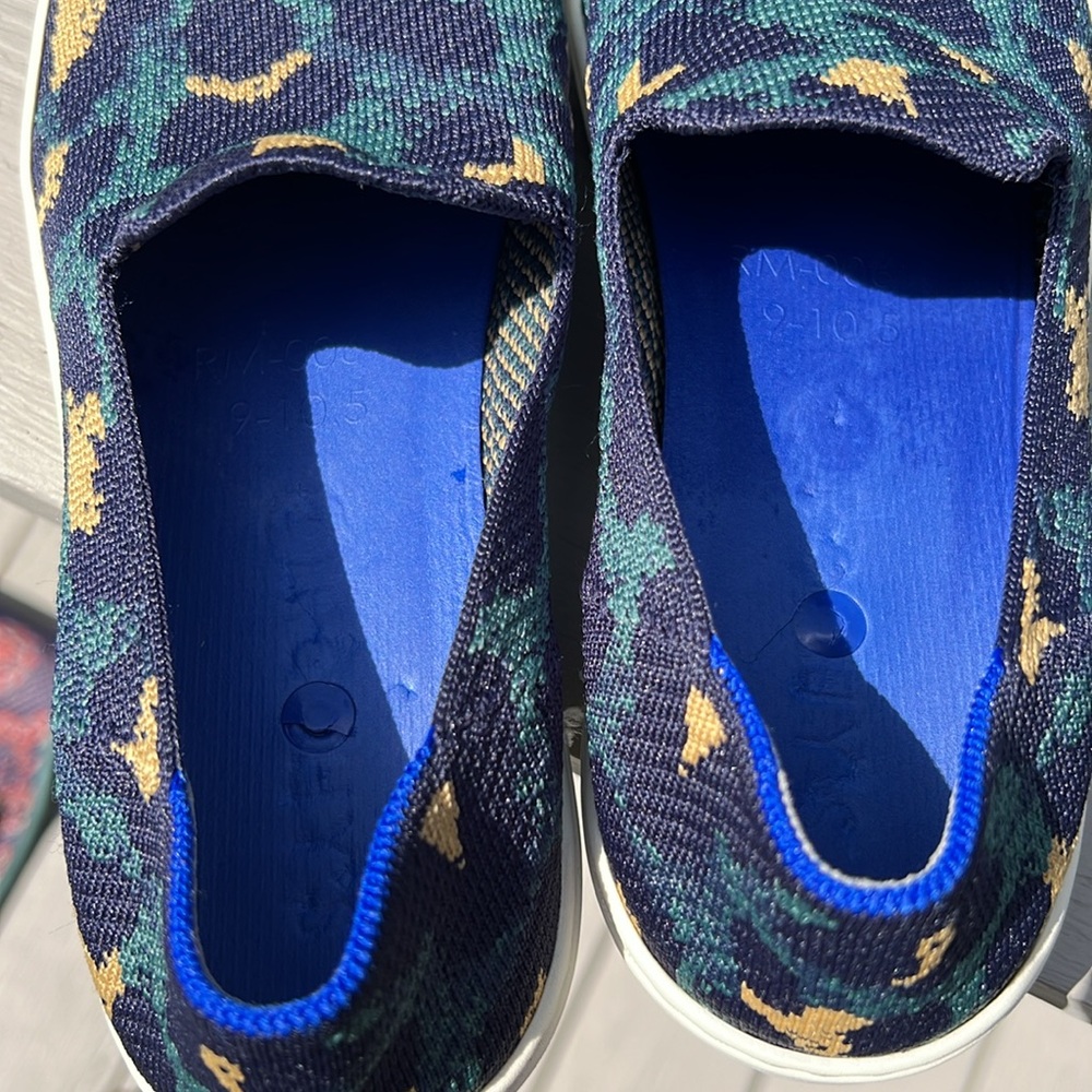 Rothy Navy Leopard Print Sneaker - image 4